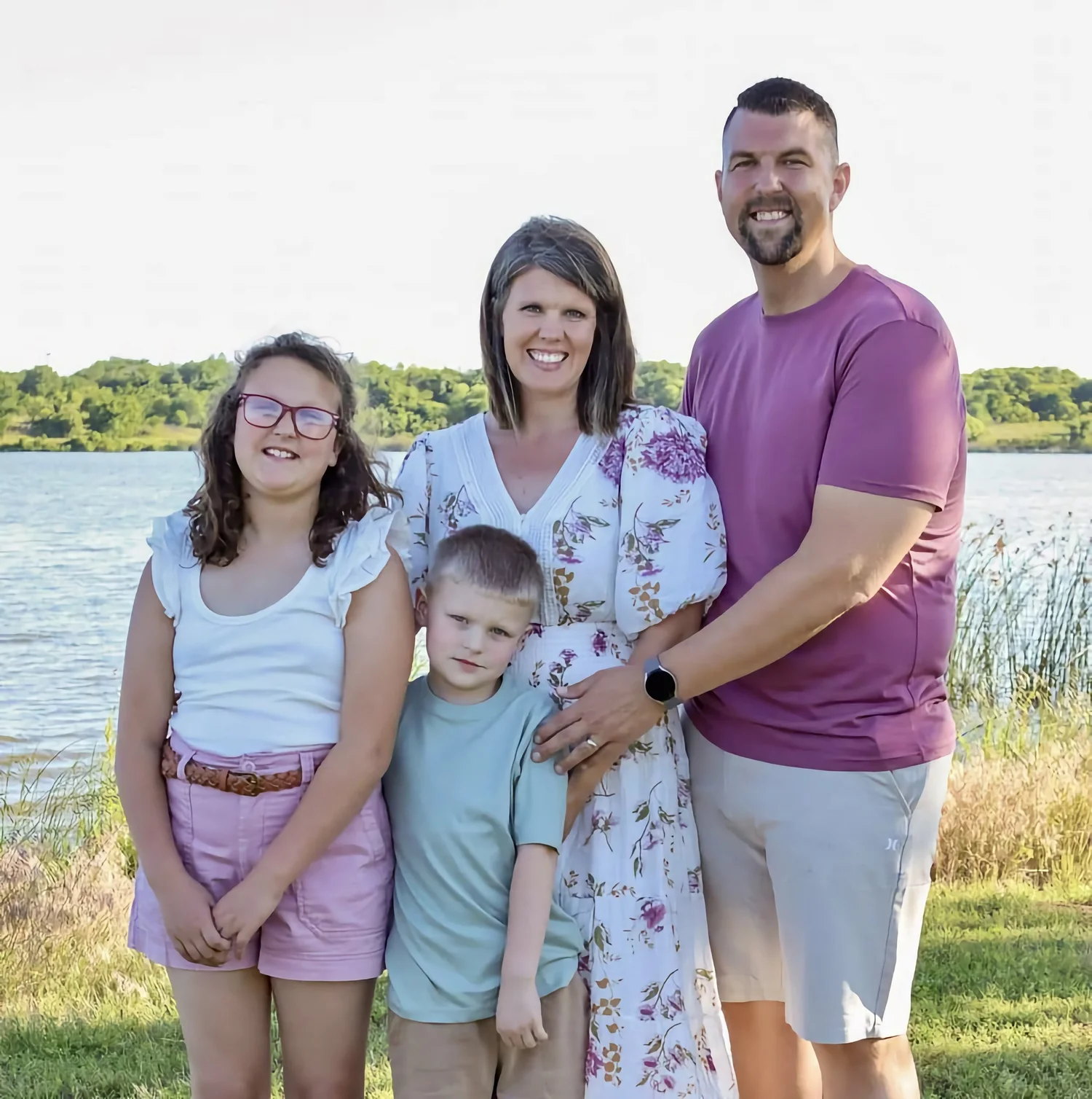 Pastor Justin and Shana Sims with their children Emory and Caleb